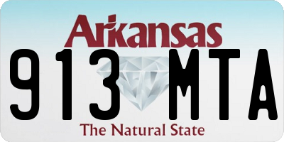 AR license plate 913MTA