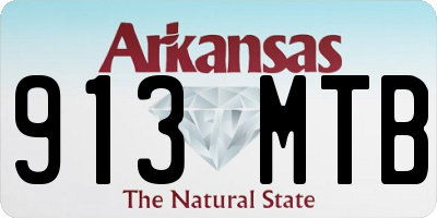 AR license plate 913MTB