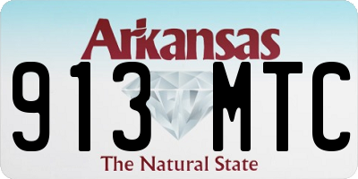 AR license plate 913MTC