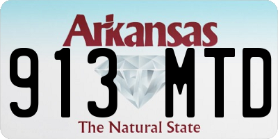 AR license plate 913MTD