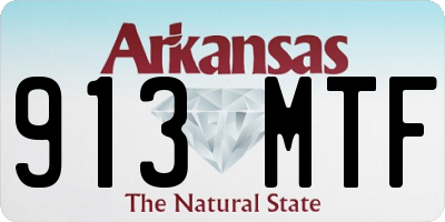 AR license plate 913MTF