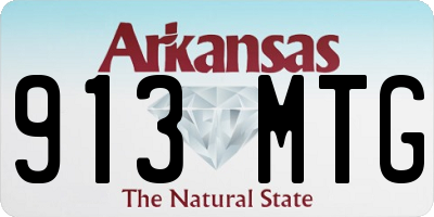 AR license plate 913MTG