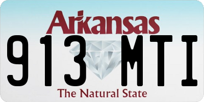 AR license plate 913MTI