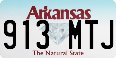 AR license plate 913MTJ