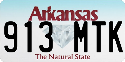 AR license plate 913MTK