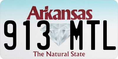 AR license plate 913MTL