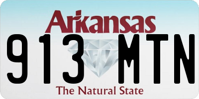 AR license plate 913MTN
