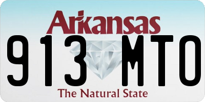 AR license plate 913MTO