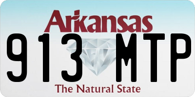 AR license plate 913MTP