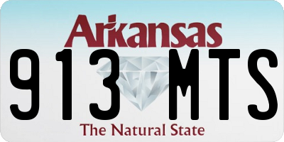AR license plate 913MTS