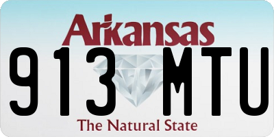 AR license plate 913MTU