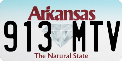 AR license plate 913MTV