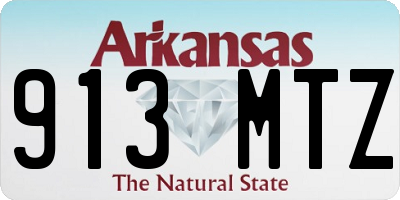 AR license plate 913MTZ
