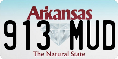 AR license plate 913MUD