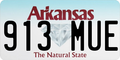 AR license plate 913MUE