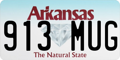 AR license plate 913MUG