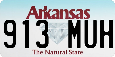 AR license plate 913MUH