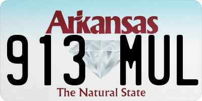AR license plate 913MUL