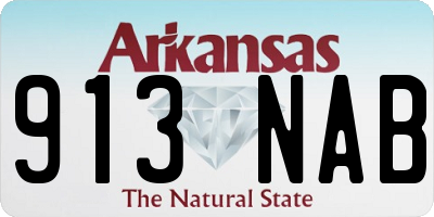 AR license plate 913NAB