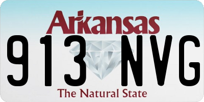 AR license plate 913NVG