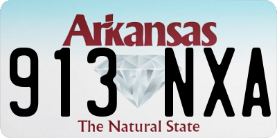 AR license plate 913NXA