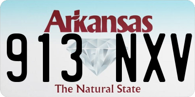 AR license plate 913NXV