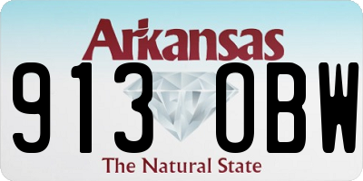 AR license plate 913OBW