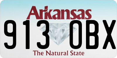AR license plate 913OBX