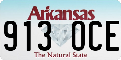 AR license plate 913OCE