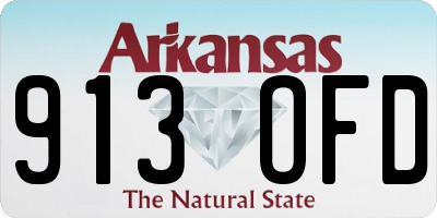 AR license plate 913OFD