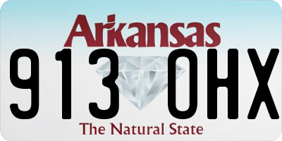 AR license plate 913OHX