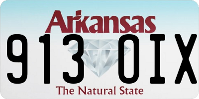 AR license plate 913OIX