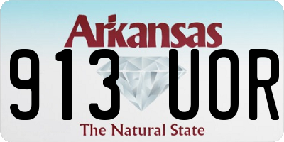 AR license plate 913UOR