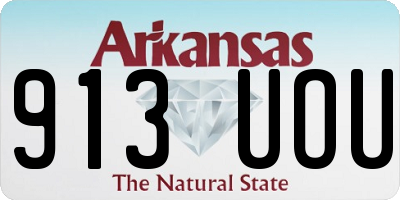 AR license plate 913UOU