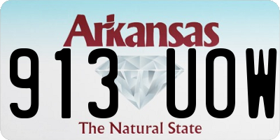 AR license plate 913UOW