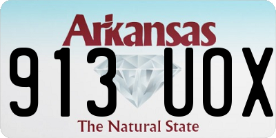 AR license plate 913UOX