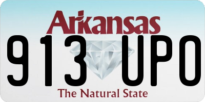 AR license plate 913UPO