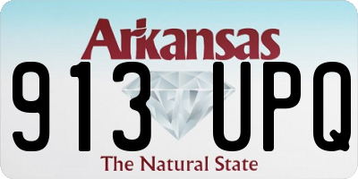 AR license plate 913UPQ