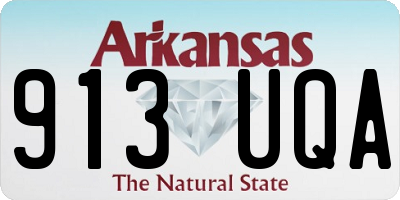 AR license plate 913UQA