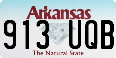 AR license plate 913UQB