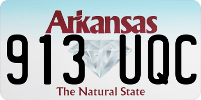 AR license plate 913UQC
