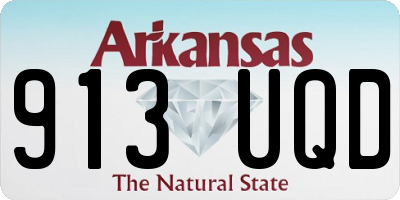 AR license plate 913UQD