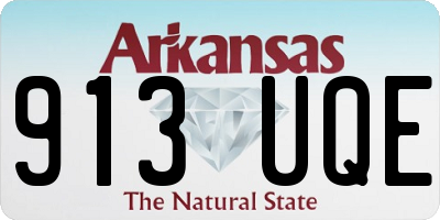 AR license plate 913UQE