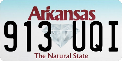AR license plate 913UQI
