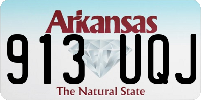 AR license plate 913UQJ