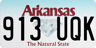 AR license plate 913UQK