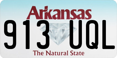 AR license plate 913UQL