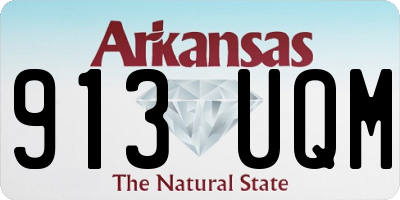 AR license plate 913UQM