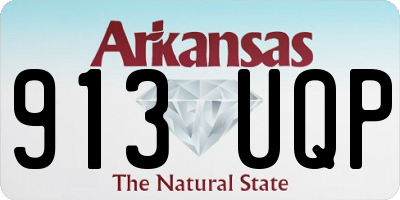 AR license plate 913UQP