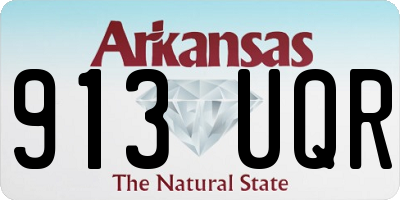 AR license plate 913UQR